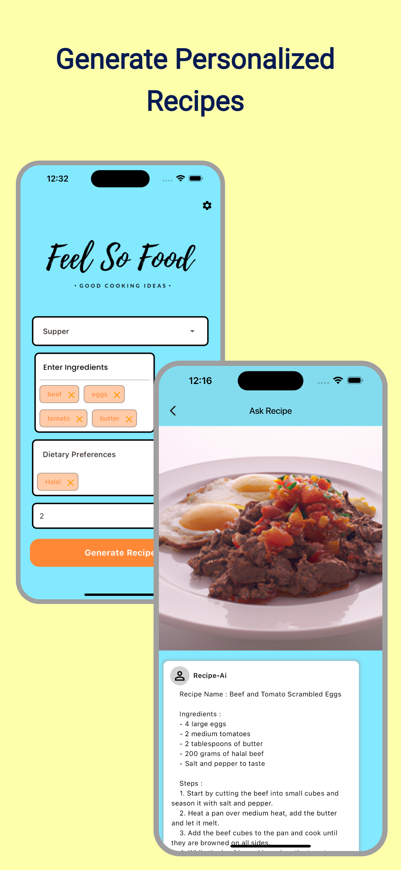 Generate Recipe with ai